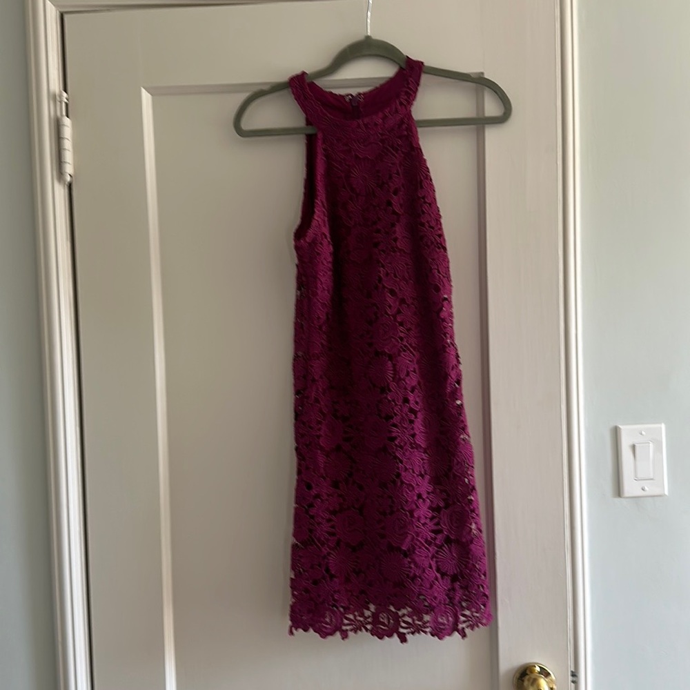 Lulus dress, fuchsia/maroon, size L